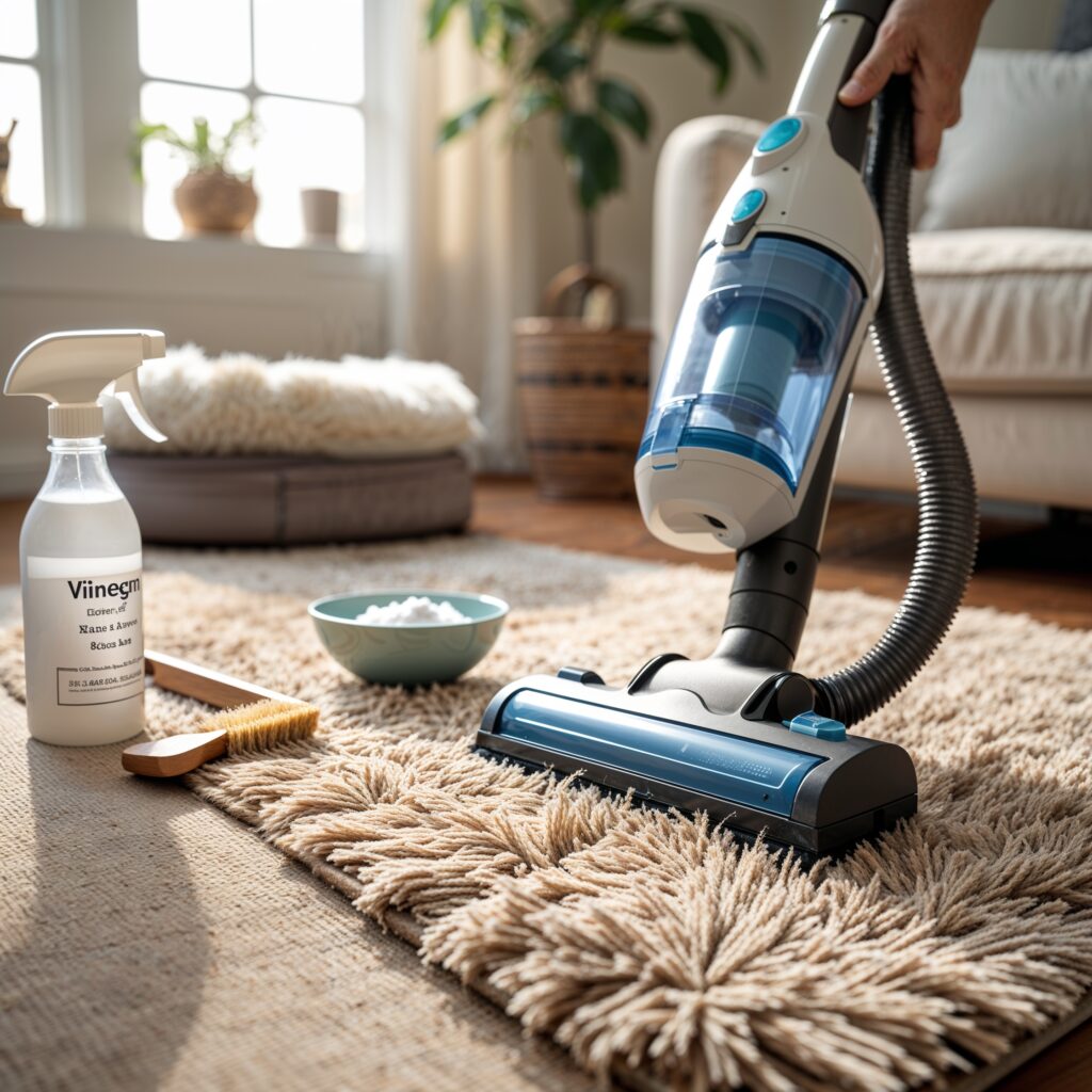 vloerkleed schoonmaken