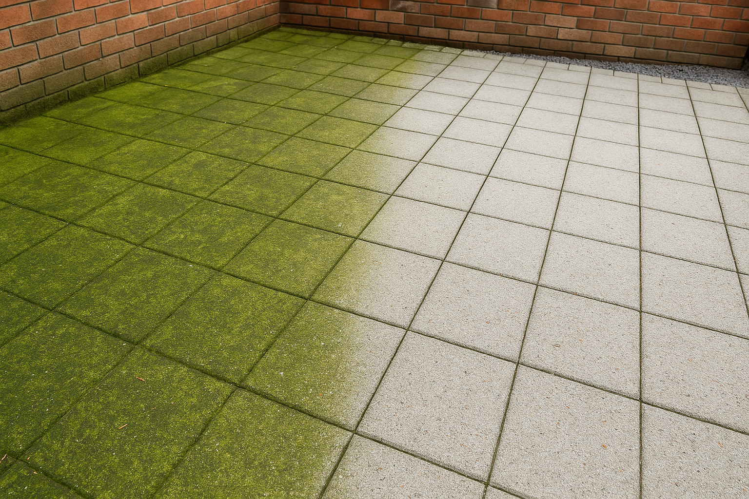 groene aanslag verwijderen zonder schrobben