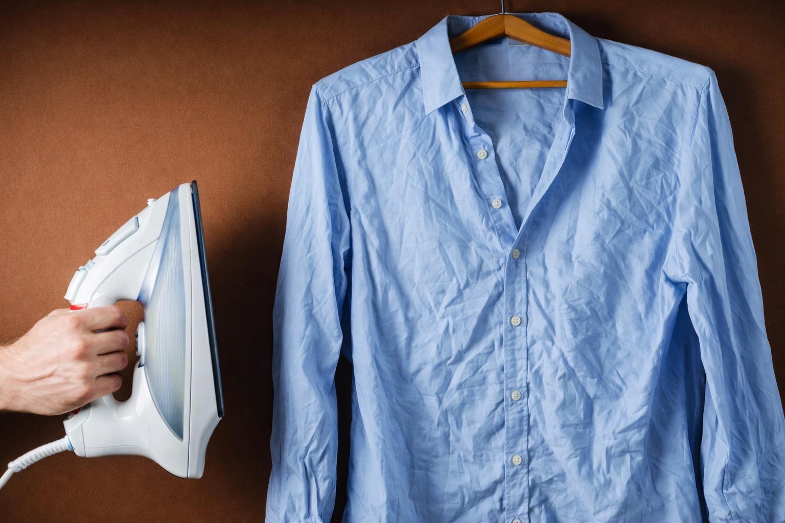 alternatief strijken gekreukte blouse